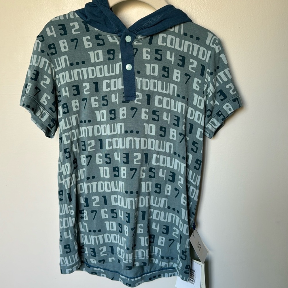Kickee Pants kids short sleeve hoodie, size: XS (5/6)